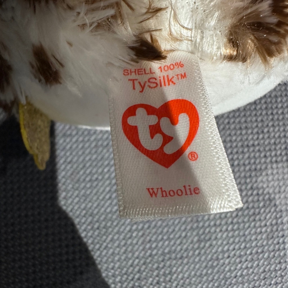 Ty Stuffed Animal Owl Plush Toy White Brown Whoolie New NWT 2022 - Picture 16 of 16